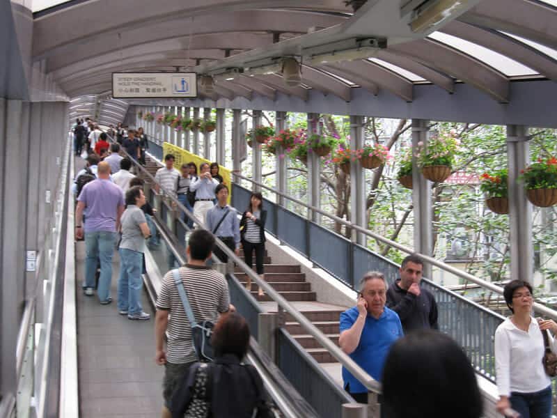 Hong Kong Central Mid Levels Escalators 中環至半山自動扶梯