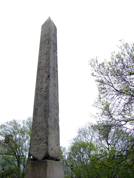 The Obelisk or Cleopatra’s Needle at Central Park