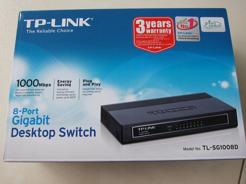TP-Link 8 port gigabit switch TL-SG1008D