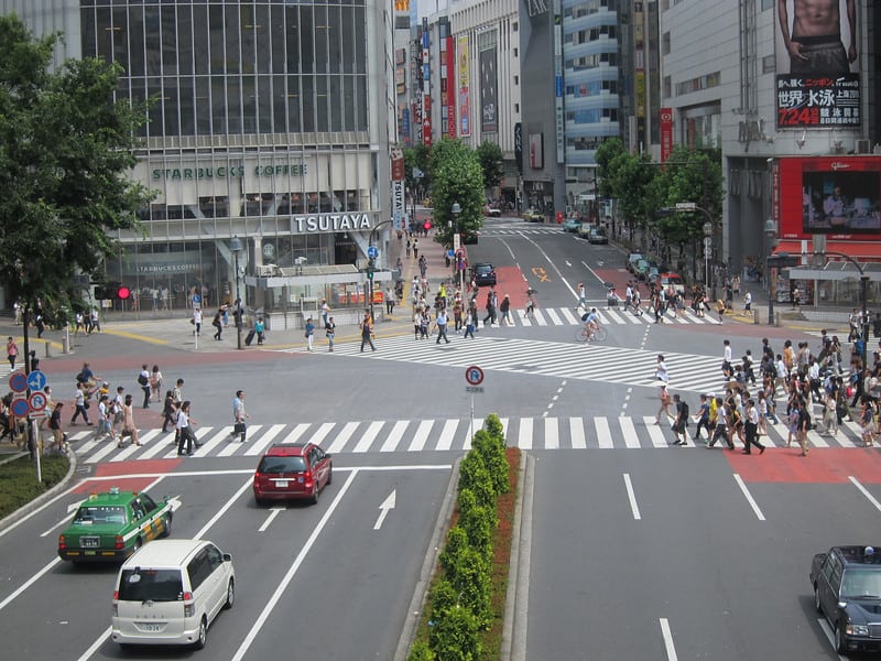 Shibuya Crossing in Tokyo Japan
