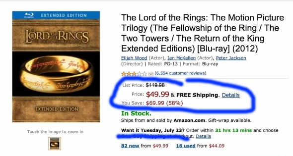 Lord of the Rings USD50