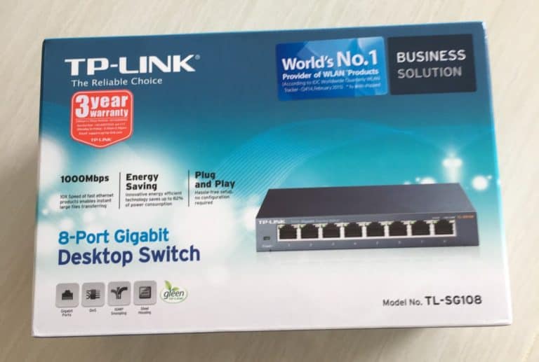 TP-Link 8 port gigabit switch TL-SG108