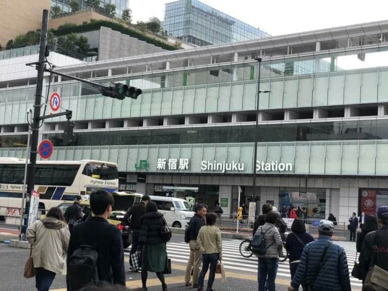 Taking a bus from Shinjuku to Kawaguchiko