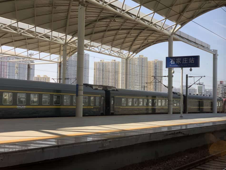 Eight hours high speed train trip from Shenzhen to Beijing