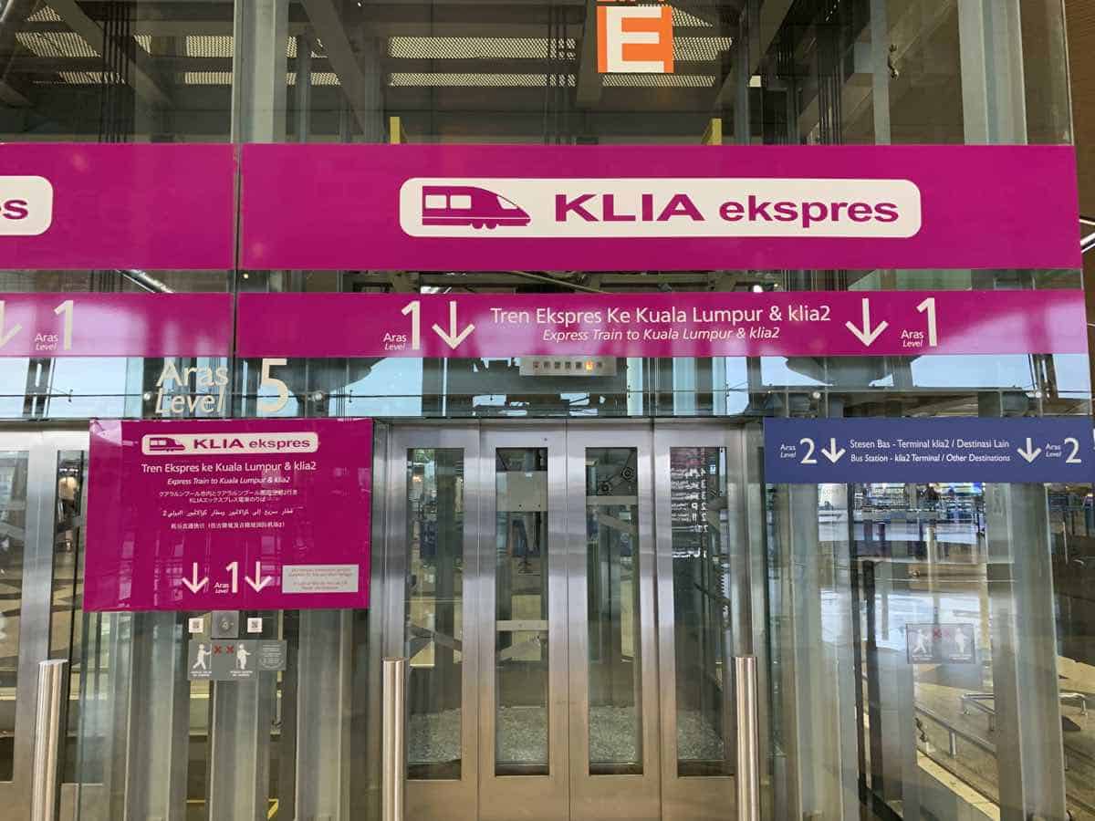 KLIA Express Train to KLIA Airport