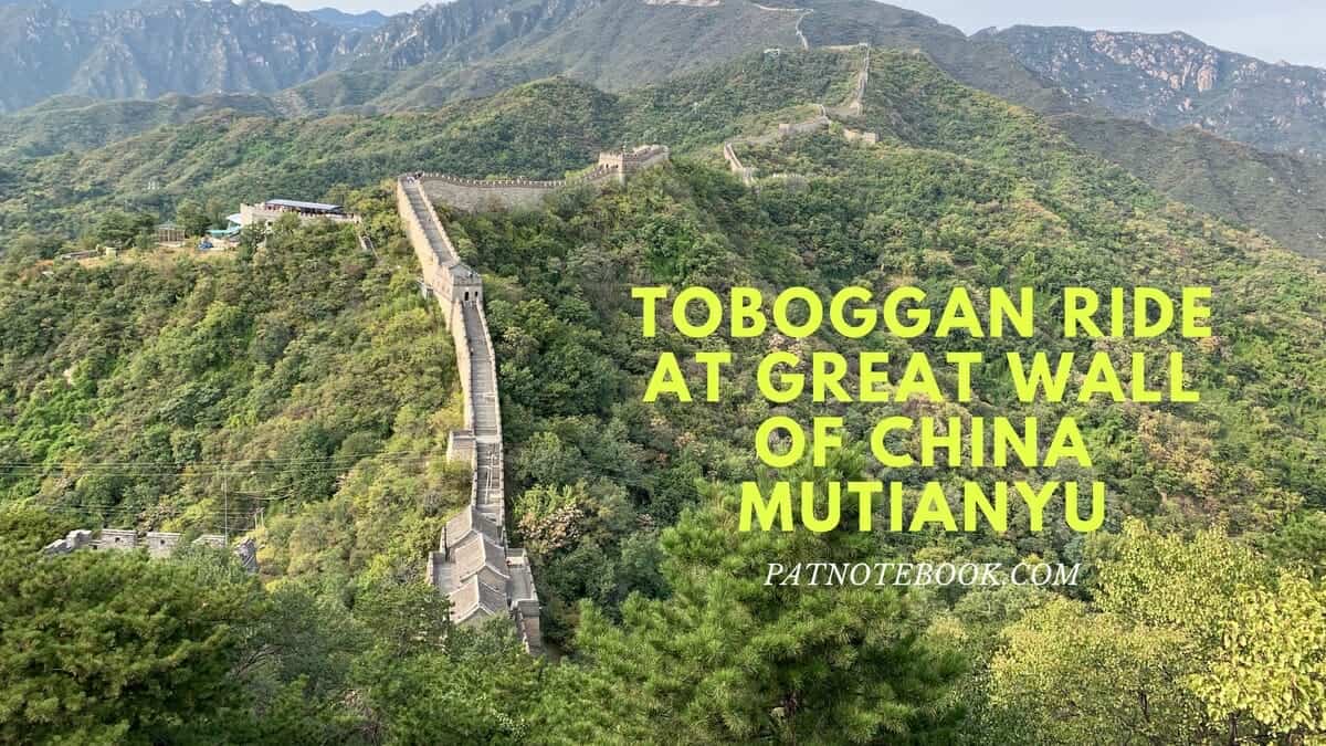 Toboggan ride at Great Wall of China Mutianyu