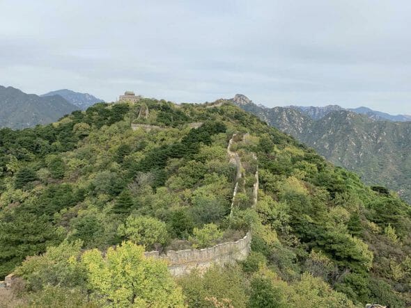 Unrestored Part of Great Wall of China Mutianyu