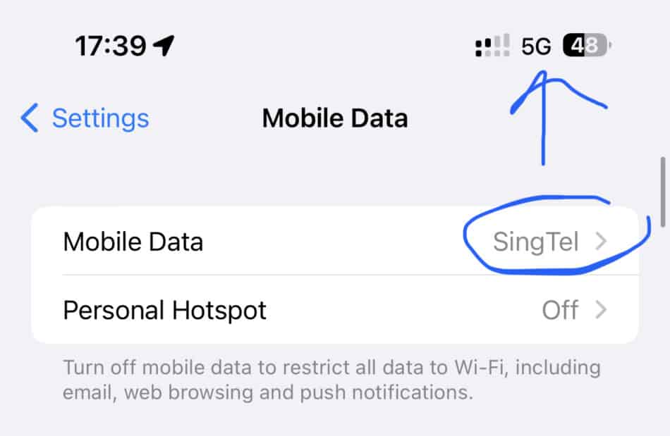 5G now appears for dual sim phone