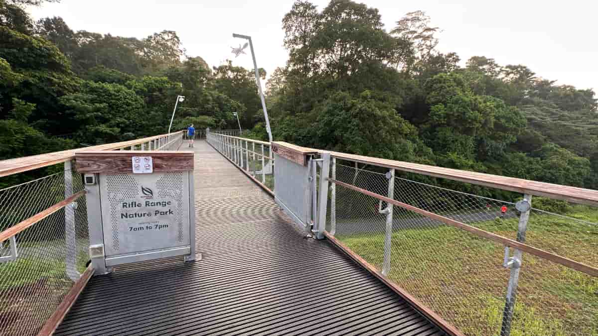 hiking at Rifle Range Nature Park