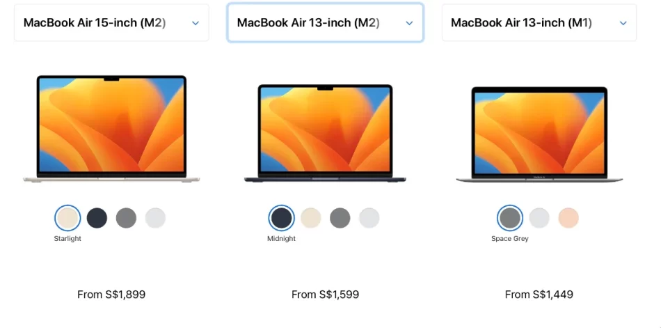 Upgrade Your Display: MacBook Air 15-Inch Review 22 comparing prices in Singapore of all three MacBook air