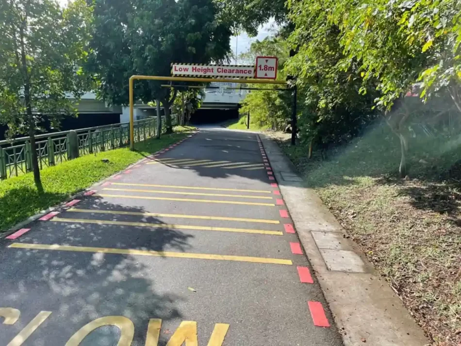 Previous Underpass at CTE for Kallang Park Connector