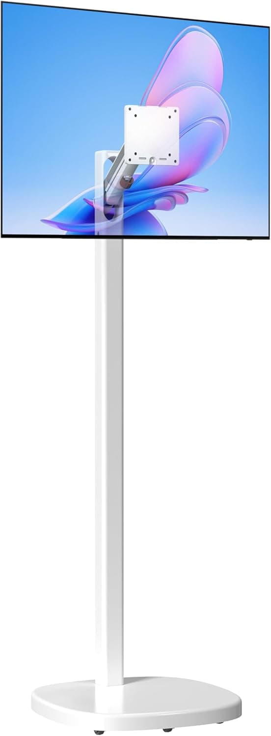 EDGEWALL Moving Stand for Monitor with a modern display and abstract background.