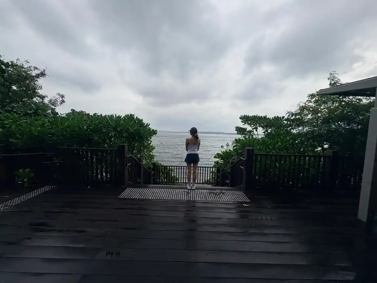 Cycling from Changi Beach to East Coast Park