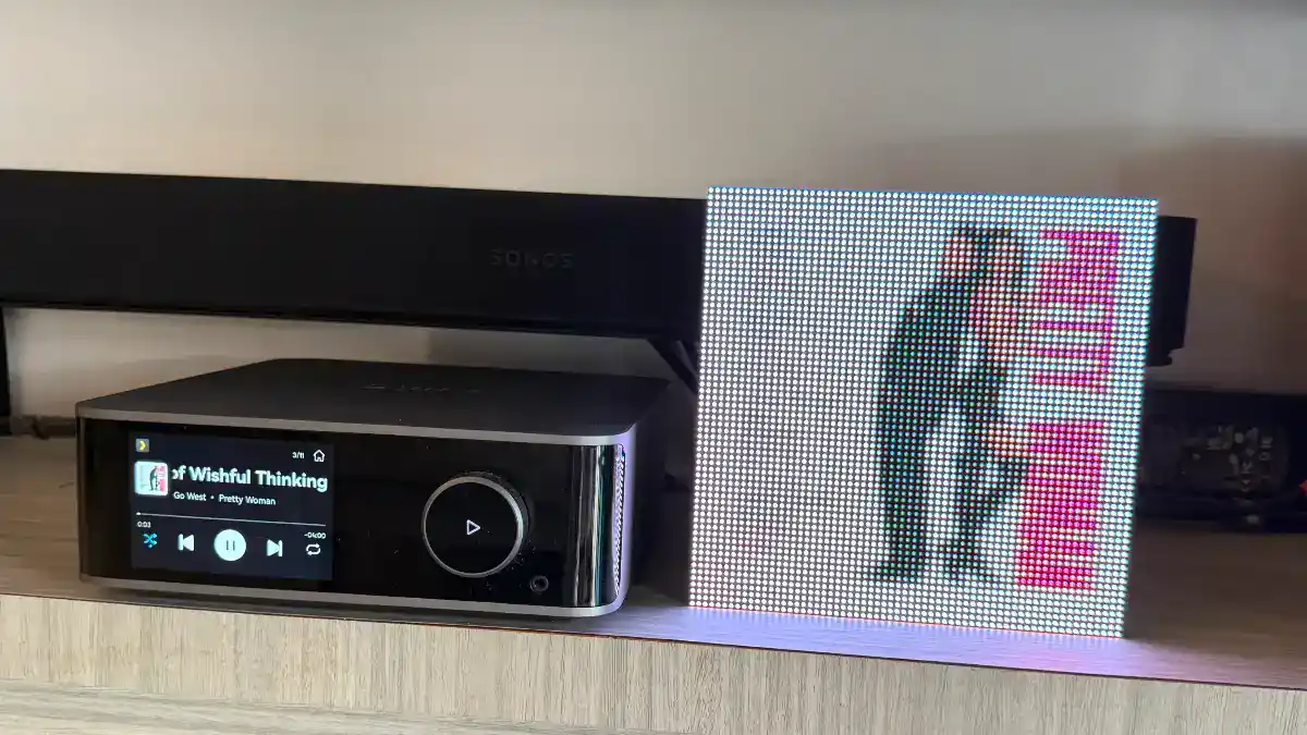 Tuneshine Review: Is This US$200 Pixel Album Art Display Worth It 1 Tuneshine pixel display showing album art of Pretty Woman